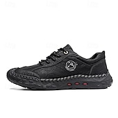 cheap Men&#039;s Sneakers-Men&#039;s Brown Faux Leather Casual Shoes with Handcrafted Stitching and Durable Rubber Sole for Outdoor Activities