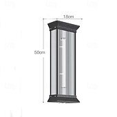 economico applique da esterno-lampada da parete per esterni 50/70cm moderna e semplice da esterno impermeabile in acciaio inox acrilico 1 pz lampada da parete a sospensione a led, adatta per comunità, ville, cortili, hotel,