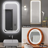 abordables Lampes néon led-Lumière de miroir de maquillage à LED de style Hollywood Lumière de maquillage 6,5-16 pieds/6000k/3000k Adaptateur 12v à intensité variable/Bande lumineuse pour miroirs de vanité et de salle de bain