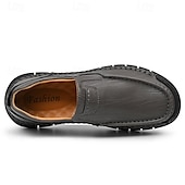 levne Pánské nazouváky a mokasíny-pánské pohodlné hnědé slip-on mokasíny s polstrovanou podrážkou a odolným prošíváním, ideální pro každodenní běžné nošení
