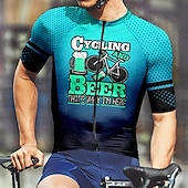 levne Pánské dresy-Pánské Cyklodres Krátký rukáv Kolo Tričko Dres se 3 zadními kapsami Horská cyklistika Prodyšné Rychleschnoucí Anatomický design Odvod Červená Modrá Fialová Spád Sportovní Oblečení