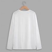 preiswerte Lässiges Henley-T-Shirt-Herren T Shirt Henley Shirt T-Shirt langarmshirt Glatt Henley Strasse Urlaub Langarm Bekleidung Modisch Designer Basic