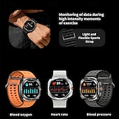 Χαμηλού Κόστους Smartwatch-imosi 1,43 ιντσών έξυπνο ρολόι γυμναστικής ρολόι τρεξίματος bluetooth βηματόμετρο υπενθύμισης κλήσεων παρακολούθηση δραστηριότητας συμβατό με android ios γυναίκες άνδρες κλήσεις μεγάλης διάρκειας σε