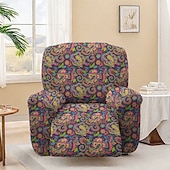 abordables Fauteuils inclinables, à oreilles-housse de fauteuil inclinable extensible à motif floral housse en tissu de qualité supérieure avec design élastique pour un ajustement parfait et une protection élégante de vos meubles