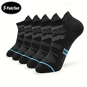 cheap Men's Socks-Men's 5 Pairs Multi Packs Socks Running Socks Casual Socks White Yellow Color Color Block Sports &amp; Outdoor Daily Vacation Basic Medium Spring Fall Fashion Casual