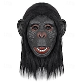 cheap Mask-Kingdom of the Planet of the Apes Gorilla Carnival Mask Mask Full Head Adults&#039; Men&#039;s Women&#039;s Scary Costume Performance Party Halloween Carnival Easy Carnival Costume