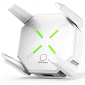 baratos Routers wireless-extensores de sinal wifi extensores de sinal wifi banda dupla wps 5ghz e 2.4ghz para casa porta ethernet internet wifi booster repetidor