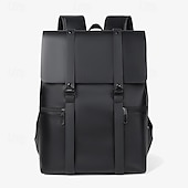 billiga Ryggsäckar-elegant svart ryggsäck i konstläder för män - snygg och slitstark laptopväska för arbete och resor