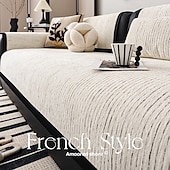abordables Housse de canapé-housse de canapé en chenille toutes saisons - tissu doux et durable pour un confort toute l&#039;année - design élégant qui met en valeur n&#039;importe quel espace de vie - protège votre canapé des