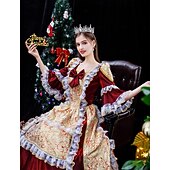 levne Šaty-gotický Viktoria Tarzı Retro Šaty Kostým na Večírek Maškarní Princeznovské Shakespeare Pevná barva Plesové šaty Maškarní kostým Dámské předvečer Všech svatých Karneval Valentýna Párty Večerní oslava