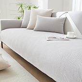 abordables Housse de canapé-housse de canapé en chenille toutes saisons - tissu doux et durable pour un confort toute l&#039;année - design élégant qui met en valeur n&#039;importe quel espace de vie - protège votre canapé des