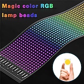billiga GDS-bilinteriör-bil led flexibel display app bluetooth bil reklam skärm fullfärg smart bil klistermärke ip65 vattentät mjuk skärm display