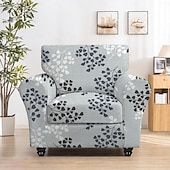 billige Sofatrekk-stretch floral lenestoltrekk elastisk slipcover med blomstermønster for en stilig og sikker passform ideell for å beskytte og forfriske lenestolen din