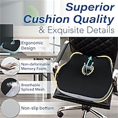 economico Coprisedili per auto-cuscino per seggiolino auto memory foam a rimbalzo lento cuscino per aumento altezza sedile conducente auto cuscino antiscivolo per sedile auto