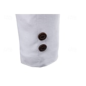 economico Blazer Classici da Uomo-Per uomo Giubbotto Giacca Matrimonio Attività commerciale Tenere al caldo Tasche Autunno Inverno Tinta unica Color Block Lavoro Informale Colletto alla coreana Standard Standard Nero Bianco Rosso Blu