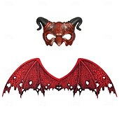 levne Příslušenství-Monsters Drak Sady kostýmních doplňků Křídla Maska Dospělé Pánské Dámské předvečer Všech svatých Karneval Jednoduchý karnevalový kostým