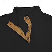 preiswerte Einfache Sweatshirts-Herren Sweatshirt Pullover Sweatshirt mit Viertelreißverschluss Schwarz Weiß Marineblau Grün Troyer Halber Reißverschluss Farbblock Baum Sport &amp; Natur Täglich Festtage Kord Strassenmode Basic