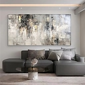 preiswerte Landschaftsgemälde-Ölgemälde handgemachtes Wabi-Sabi-Gemälde handgemalt großes beiges Kunstwerk 3D minimalistisches Gemälde auf Leinwand handgemaltes 3D-Textur-Gemälde mit Goldfolie Wandkunst neutrales beiges