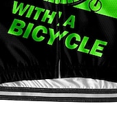 お買い得  Maglie da uomo-Men's Cycling Jersey Letter &amp; Number Short Sleeve Bike Tee Tshirt Jersey with 3 Rear Pockets Mountain Bike MTB Quick Dry Anatomic Design Wicking Breathable Sports Pink Red Green Clothing Apparel