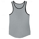 cheap Running Tee &amp; Tank Tops-Men&#039;s Workout Tank Top Running Tank Top Gym Tank Top Patchwork Sleeveless Vest / Gilet Casual Athleisure Breathable Quick Dry Soft Gym Workout Running Walking Sportswear Activewear Color Block Black