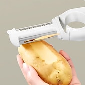 levne Kuchyňské náčiní a pomůcky-Škrabka 5v1 multifunkční škrabka na jablka přenosná škrabka na otvírání víka a kráječ hedvábí domácí kráječ a škrabka na hedvábí