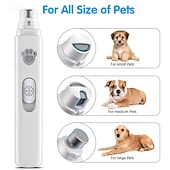 voordelige Hondenverzorgingsbenodigdheden-hondennagelvijl 2-snelheden oplaadbare hondennageltrimmers voor grote en middelgrote &amp;kleine honden upgrade professionele elektrische huisdier poten verzorging stille puppy verzorgingstool voor honden
