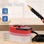 economico elettrodomestici-Pulitore a vapore portatile da 2500 W, macchina per la pulizia a vapore ad alta temperatura e pressione, vaporizzatore portatile con testine a spazzola per la decorazione di auto, cucina, bagno,