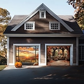 olcso Garázs- és ajtózászlók-Ajtódekorációk Kültéri Garázskapuszalag Tökmező Banner Ijesztő Erdő Nagy Háttérdíszítés Ünnepi Kültéri Garázskapus Haza Fali Díszek