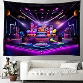 cheap Blacklight Tapestries-Blacklight Tapestry UV Reactive Glow in the Dark Glow Party Neon Party Ideas Hanging Tapestry Wall Art Mural for Living Room Bedroom