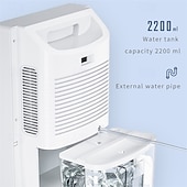 cheap Humidifiers &amp; Dehumidifiers-Digital Dehumidifier with Touch &amp; Remote Control Humidity Display Dehumidifiers for Living Room Bedroom 42W