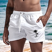 baratos calções de banho e calções de surf-Homens Calção Justo de Natação Shorts de Natação Bermuda de Surf Bolsos com forro de malha Cintura elástica Calção Desportos e Ar livre Praia Piscina Secagem Rápida Leve Macio Natação Praia Moderno