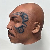 levne Maska-Mike Tyson Karnevalová maska Maska Plná hlava Dospělé Pánské Legrační kostým předvečer Všech svatých Karneval Jednoduchý karnevalový kostým
