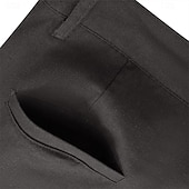 お買い得  休日-男性用 リネンパンツ ズボン スーツ サマーパンツ ビーチパンツ フロントポケット まっすぐな足 平織り 履き心地よい 高通気性 全長 フォーマル ビジネス 祝日 ファッション ベーシック ブラック ホワイト 伸縮性なし