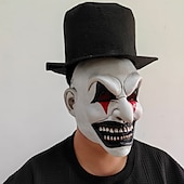 preiswerte Masken-Halloween Der Narr Karnevalsmaske Maske Haloween Figuren Erwachsene Herren Damen Unisex Grusel Gruseliges Kostüm Halloween Karneval Einfaches Karnevalskostüm
