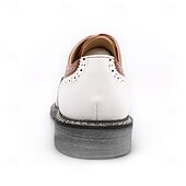 cheap Formal-Men&#039;s Brown, Gray, and White Wingtip Oxford Dress Shoes - Perfect for Formal Events and Office Wear