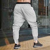 cheap Sweatpants-Men&#039;s Sweatpants Joggers Trousers Casual Pants Waffle Pants Drawstring Elastic Waist Plain Comfort Soft Full Length Sports Outdoor Daily Fashion Streetwear Black Blue