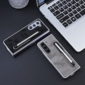 cheap Samsung Cases-Phone Case For Samsung Galaxy Z Fold 7 Z Fold 6 Z Fold 5 Z Fold 4 Z Fold 3 Back Cover with Stand Holder with S Pen Shockproof PC