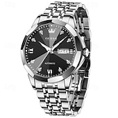 cheap Mechanical Watches-New Olevs Olevs Brand Fashion Trend Men&#039;S Business Watch Decorative Luminous Calendar Week Display Automatic Mechanical Watch Leisure Waterproof Sports Watch
