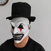 preiswerte Masken-Halloween Der Narr Karnevalsmaske Maske Haloween Figuren Erwachsene Herren Damen Unisex Grusel Gruseliges Kostüm Halloween Karneval Einfaches Karnevalskostüm