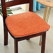 abordables Couverture de chaise de salle à manger-Coussin de chaise coussin de siège de chaise de salle à manger coussin de chaise en mousse à mémoire de forme antidérapant avec attaches dossier en caoutchouc antidérapant housse de siège en forme de
