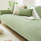 abordables Housse de canapé-housse de canapé en chenille toutes saisons - tissu doux et durable pour un confort toute l&#039;année - design élégant qui met en valeur n&#039;importe quel espace de vie - protège votre canapé des