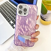 abordables Coques iPhone-téléphone Coque Pour iPhone 16 Pro Max Plus iPhone 15 14 Pro Max Plus iPhone 13 Pro Max Coque Arriere Avec Support Protecteur d&#039;objectif de caméra Antichoc Placage PC