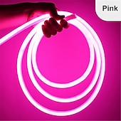 billiga Halloween Inomhus-Vattentålig 360 Rund Neon Led Ljusremsa Rör Flexibla Rep Ljus Pool Ljusremsa Semester Hem Dekor för Inomhus Utomhus DIY Dekor 100~240V för Halloween