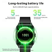 billige Smartklokker-smartklokke 1,85 tommers helseovervåking ai stemmeassistent menn kvinner mote smartklokke sport fitness tracker