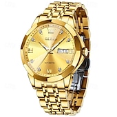 cheap Mechanical Watches-New Olevs Olevs Brand Fashion Trend Men&#039;S Business Watch Decorative Luminous Calendar Week Display Automatic Mechanical Watch Leisure Waterproof Sports Watch