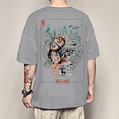 cheap Cartoon &amp; Movie Character Graphic-Princess Mononoke Mononoke Hime T-shirt Cartoon Manga Anime Graphic For Couple&#039;s Men&#039;s Women&#039;s Adults&#039; Hot Stamping