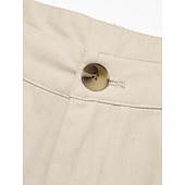 halpa Miesten Elite Shorts-Miesten Shortsit Liinavaatteet Kesähousut Edessä tasku Suora jalka Tavallinen Mukavuus Hengittävä Polven pituus ulko- Loma Juhla Muoti Perus Valkoinen Khaki