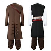 economico Costumi da uomo-Costumi da pirata Jack Sparrow Costume Cosplay Ali Cosplay for Per uomo Adulti Mascherata Feste