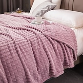 abordables Couvertures de lit-Couverture en velours de lait - ultra douce et soyeuse pour un confort luxueux, confortable et chaleureux, parfaite pour se blottir tissu durable de haute qualité avec une sensation de peluche design élégant qui met en valeur n&#039;importe quel décor de pièce