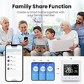baratos eletrodomésticos-tuya wifi zigbee controlador de temperatura constante inteligente display led controlador de temperatura ajustável tamanho compacto controlador de temperatura de caldeira de água a gás compatível
